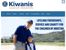 Tablet Screenshot of kiwanishouston.org